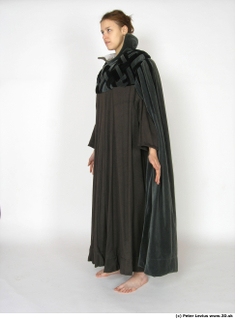 Photos Woman in Historical Dress 19 15th century Grey dress…